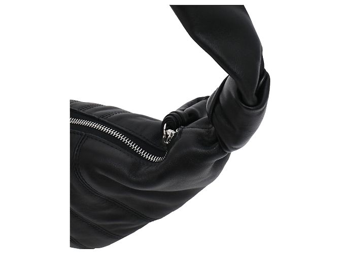 Borsa Croissant Piccola Lemaire in pelle nera Nero - vista 18