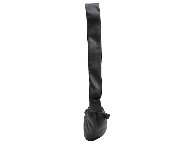 Borsa Croissant Piccola Lemaire in pelle nera Nero - vista 2