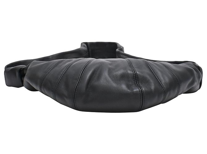 Borsa Croissant Piccola Lemaire in pelle nera Nero - vista 4