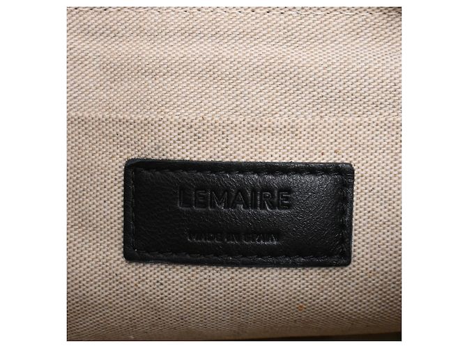 Borsa Croissant Piccola Lemaire in pelle nera Nero - vista 5