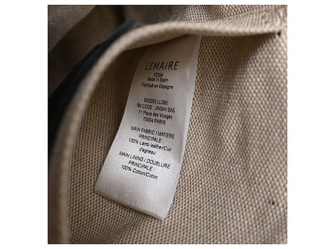 Borsa Croissant Piccola Lemaire in pelle nera Nero - vista 7