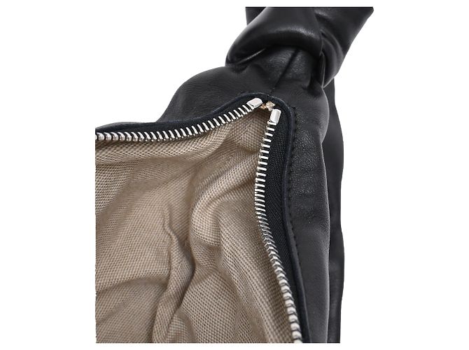 Borsa Croissant Piccola Lemaire in pelle nera Nero - vista 9