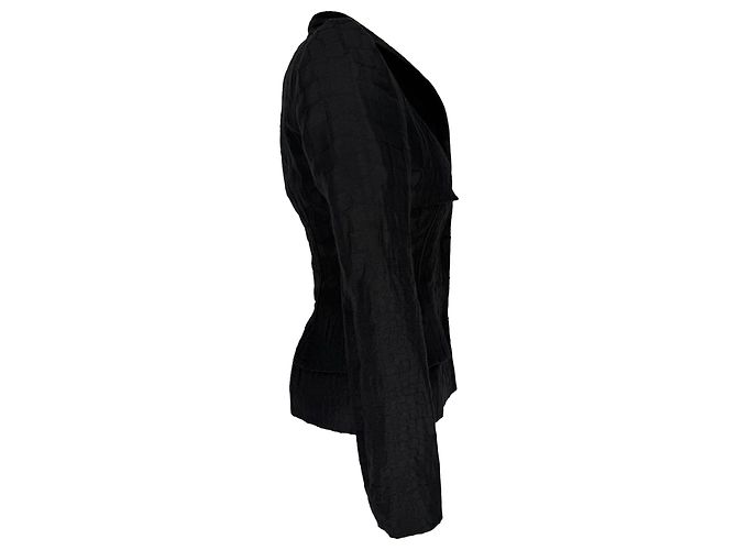 Veste de soirée Tom Ford en lin noir - vue 2