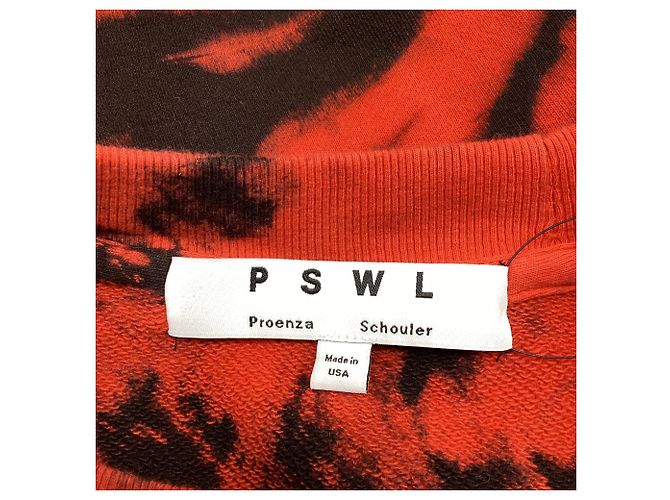Proenza Schouler Pullover mit Tie-Dye-Print aus roter Baumwolle - Ansicht 10