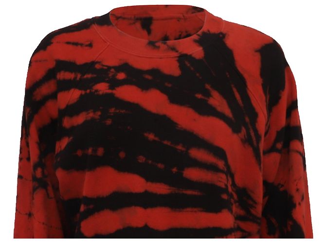 Proenza Schouler Pullover mit Tie-Dye-Print aus roter Baumwolle - Ansicht 2