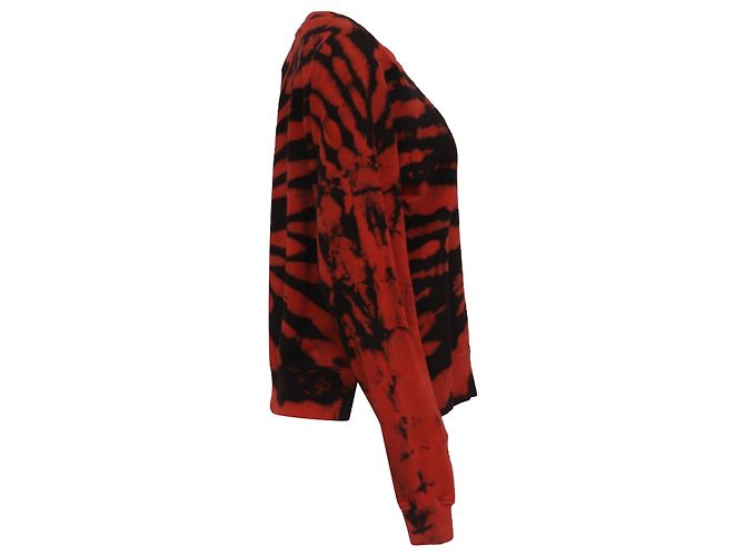 Proenza Schouler Pullover mit Tie-Dye-Print aus roter Baumwolle - Ansicht 3