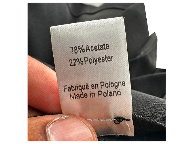 Minigonna a mezza piega Joseph in acetato nero - vista 10