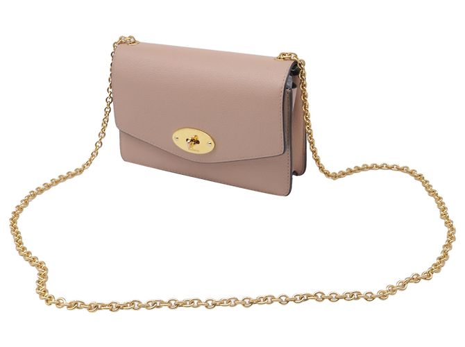 Borsa a tracolla Mulberry Small Darley in pelle Nude Marrone Carne - vista 2