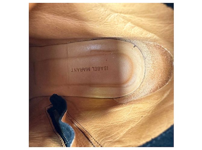 Stivaletti Isabel Marant Derst 60 in camoscio nero - vista 10