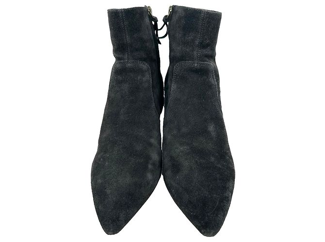 Stivaletti Isabel Marant Derst 60 in camoscio nero - vista 3