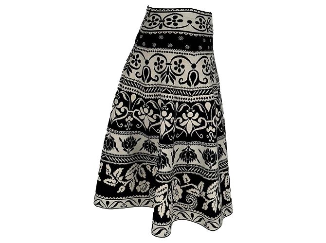 Gonna stampata Alexander McQueen in viscosa multicolore Stampa python - vista 2