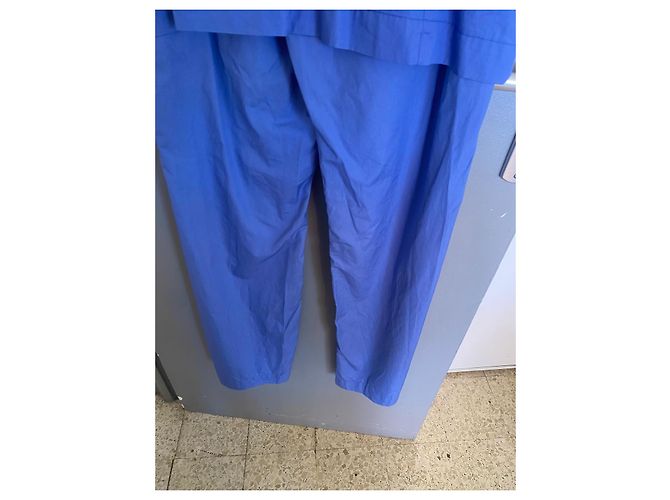 Autre Marque C'est Comme Ça Periwinkelblaues Hosen- und Westen-Set Größe 44 IT - Ansicht 13