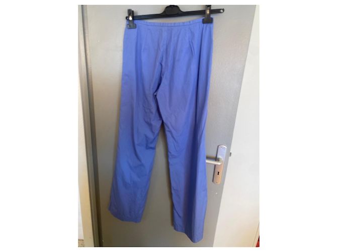Autre Marque C'est Comme Ça Periwinkelblaues Hosen- und Westen-Set Größe 44 IT - Ansicht 19