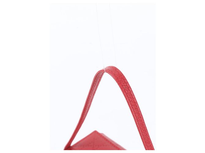 Borsa Vanity Christian Dior Cannage Rosso - vista 2
