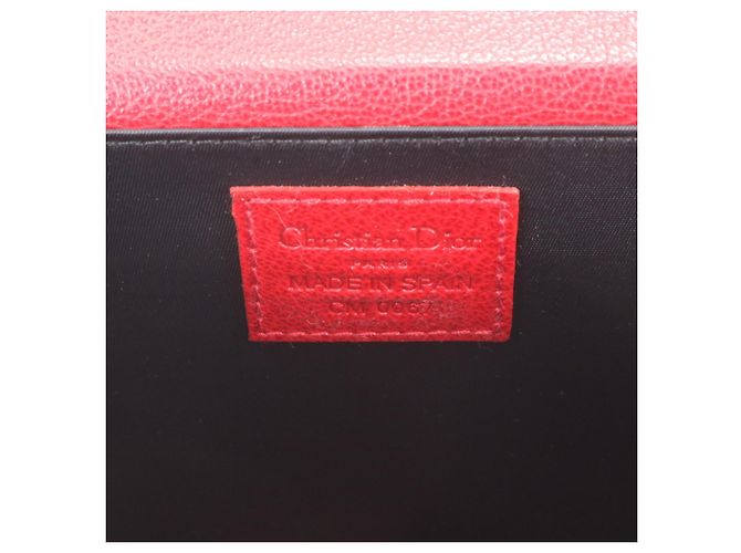 Borsa Vanity Christian Dior Cannage Rosso - vista 8