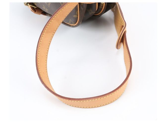 Borsa a tracolla Louis Vuitton Monogram Saumur 30 in pelle Marrone - vista 2