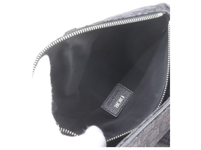 Borsa a tracolla Saddle Oblique Christian Dior Nero - vista 8