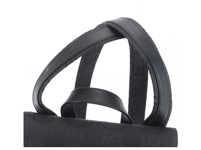 Zaino Gucci GG in nylon e pelle Nero - vista 2