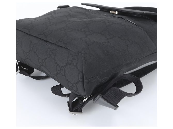 Zaino Gucci GG in nylon e pelle Nero - vista 5