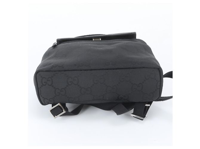 Zaino Gucci GG in nylon e pelle Nero - vista 6