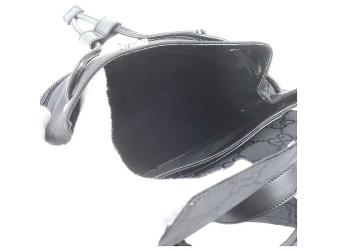 Zaino Gucci GG in nylon e pelle Nero - vista 7