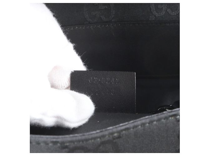Zaino Gucci GG in nylon e pelle Nero - vista 9