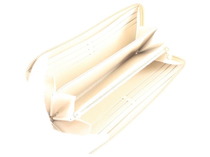 Louis Vuitton Damier Azur Zippy Wallet White - view 6