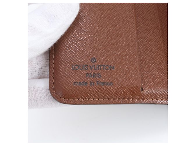 Portafoglio bi-fold compatto con zip Louis Vuitton Monogram Marrone - vista 8