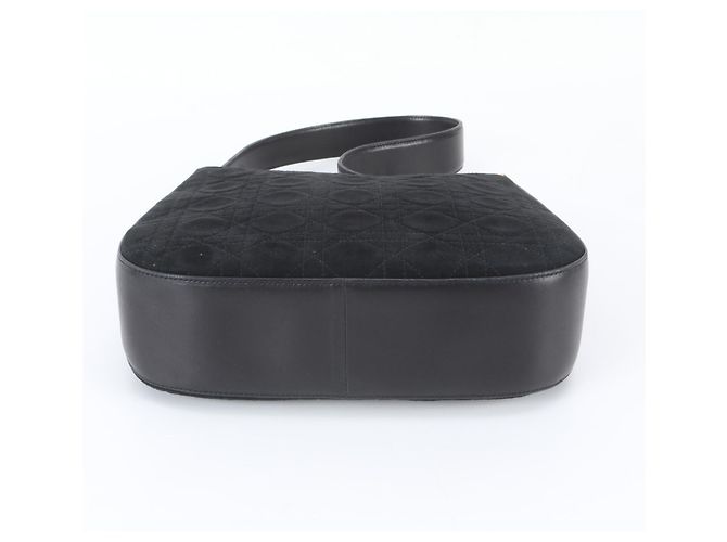 Borsa a tracolla Christian Dior in pelle Cannage Nero - vista 6