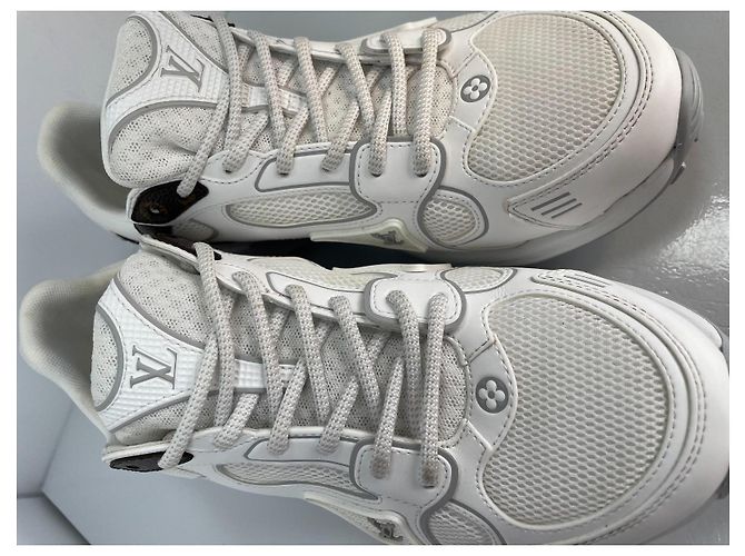 Sneakers Louis Vuitton Olympia Monogram Bianco Monogramma - vista 5