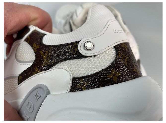 Sneakers Louis Vuitton Olympia Monogram Bianco Monogramma - vista 8