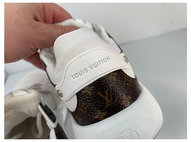 Sneakers Louis Vuitton Olympia Monogram Bianco Monogramma - vista 9