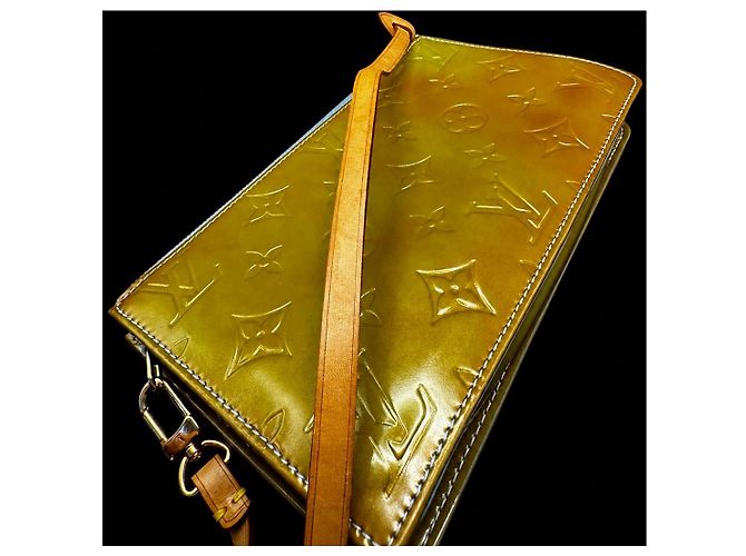 Louis Vuitton Monogram Vernis Pochette Gelb - Ansicht 7