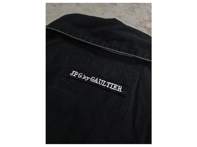 Jean Paul Gaultier Camicia senza maniche Nero Bianco - vista 4