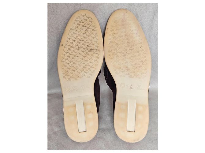 Loro Piana Summer Walk Mocassini Camoscio Viola Porpora - vista 17