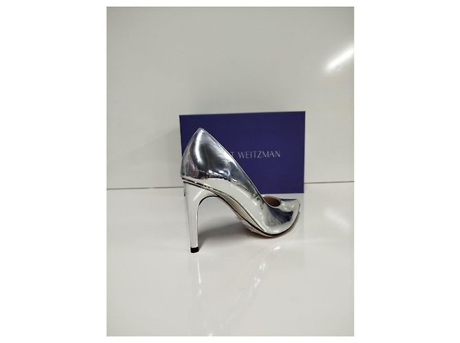 Stuart Weitzman Décolleté Argentate Metallizzate Argento - vista 4