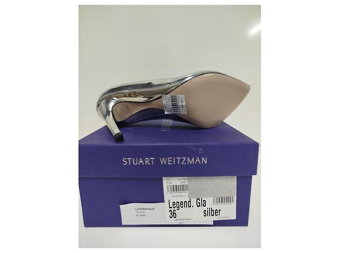 Stuart Weitzman Décolleté Argentate Metallizzate Argento - vista 5