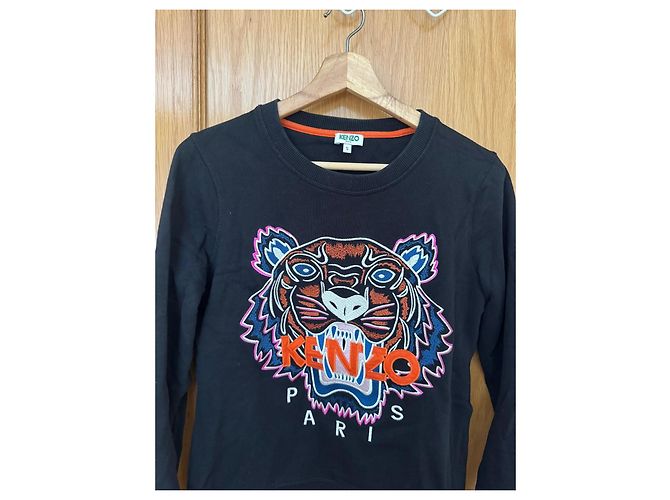 Felpa Kenzo Tiger - Nera Nero - vista 2