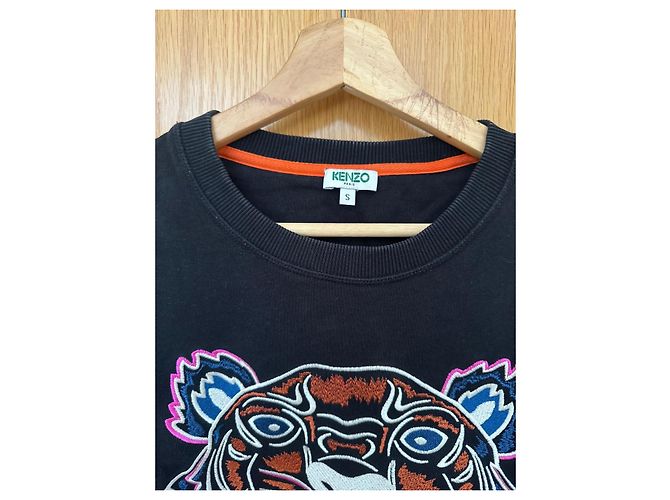 Felpa Kenzo Tiger - Nera Nero - vista 3