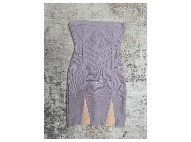 Herve Leger Vestido Bandage Hervé Léger Gris - vista 3