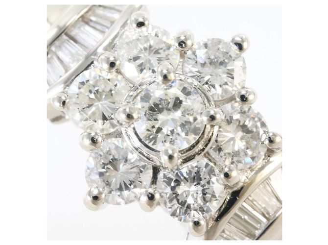 Autre Marque Platin-Diamant-Bandring - Ansicht 2
