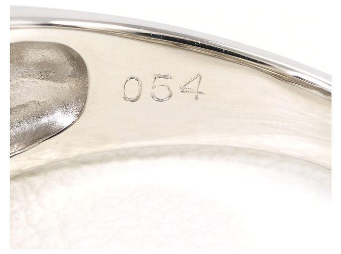 Autre Marque Platinband-Ring PT850 mit Diamant - Ansicht 5