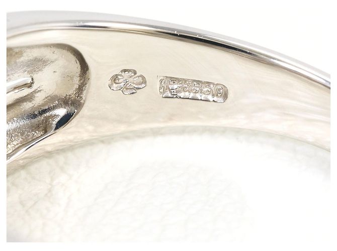 Autre Marque Platinband-Ring PT850 mit Diamant - Ansicht 6