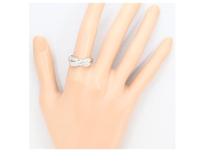 Autre Marque Platinband-Ring PT850 mit Diamant - Ansicht 7