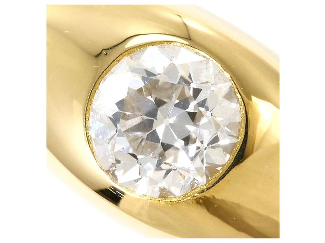 Autre Marque Anello fede in oro giallo 18K e diamanti D'oro - vista 2
