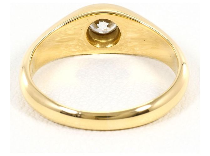 Autre Marque Anello fede in oro giallo 18K e diamanti D'oro - vista 4