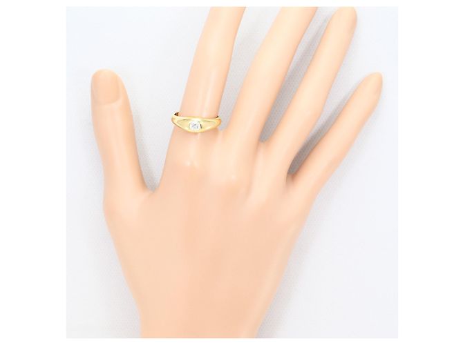 Autre Marque Anello fede in oro giallo 18K e diamanti D'oro - vista 7