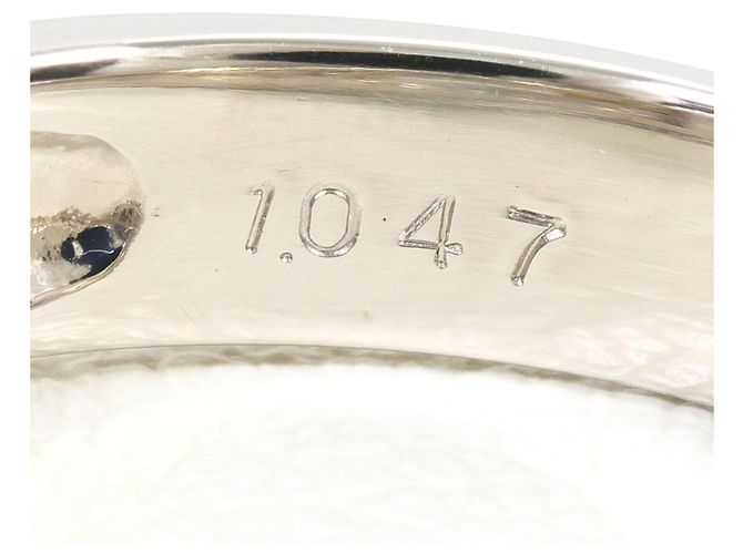 Autre Marque Anello fede in oro giallo 18K e platino con diamante brown Marrone D'oro - vista 6