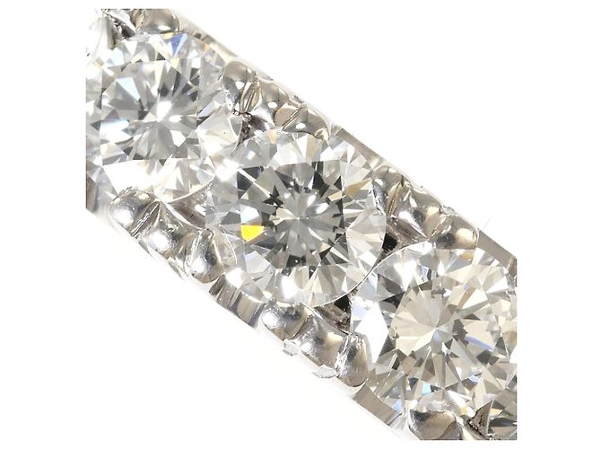 Autre Marque Platin-Bandring PT850 mit Diamant - Ansicht 2