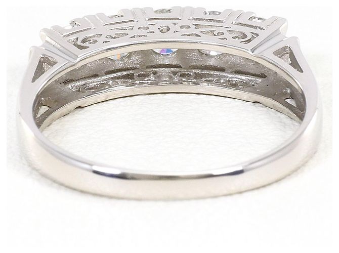 Autre Marque Platin-Bandring PT850 mit Diamant - Ansicht 4